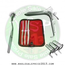  Hegar uterine dilator 3 pieces set, 7-8, 9-10, 13-14, pinwheel, grave large, collin 3pcs